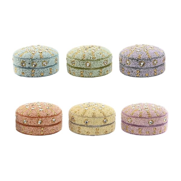 Korurasia Home ESPRIT Keltainen Oranssi Pinkki Liila Alumiini 10 x 10 x 5 cm (6 osaa)