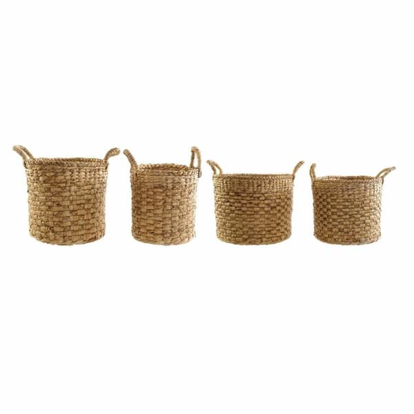 Korg - set DKD Home Decor Brun Naturell Jute (4 Delar)