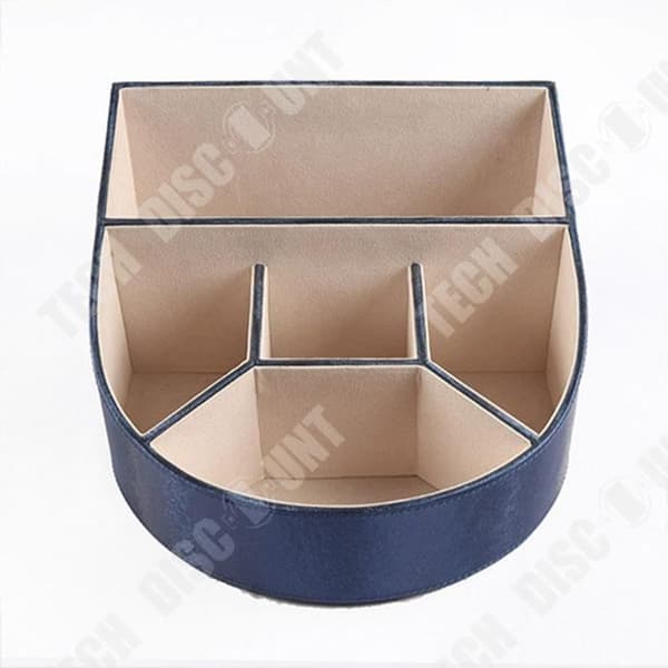 Förvaringslåda - TEKNISK RABATT - Retro - PU-läder - 25,6x15 cm - Marinblå