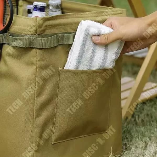 TD® Outdoor camping hopfällbar förvaringslåda picknick camping förvaring verktygsväska fältet bärbar vedpåse