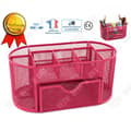 Miniatyrbild 1 av 4: TD® Förvaringslåda barnskrivbord sminkpenna skolmaterial dekoration rosa fack sovrumssoptunna badrum kök