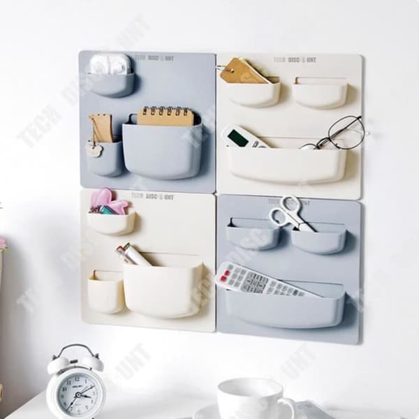 TD® Väggarrangör Förvaring Kontor Badrum Plast Verkstad Familj Smycken Entré Hängande Babyhylla Kök
