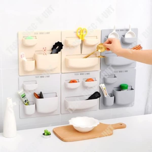 TD® Väggarrangör Förvaring Kontor Badrum Plast Verkstad Familj Smycken Entré Hängande Babyhylla Kök