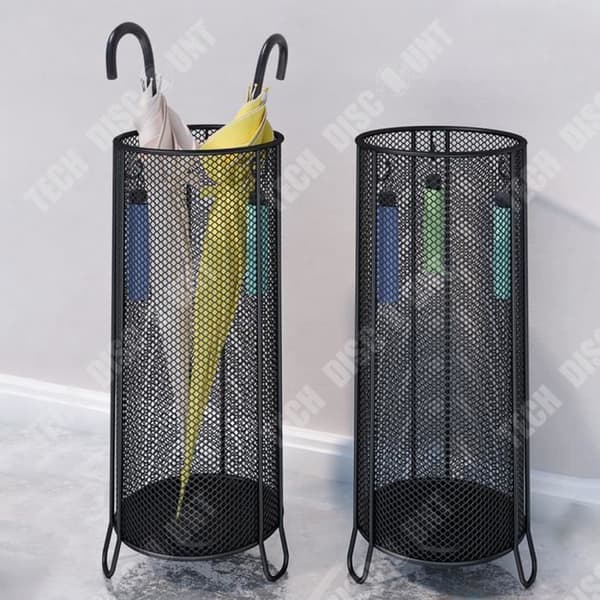 TD® paraplystativ i järn 19*49,3 cm fast vattenbricka Stabil och ej svängbar paraplystativ för hem