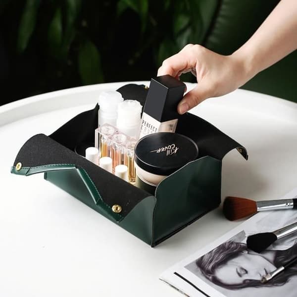 Tissue Box - Hem - PU-läder - Grön - Normal storlek - Kreativ design