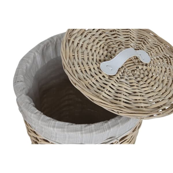 Pyykkikori Home ESPRIT Kerma korihuonekalut Shabby Chic 45 x 45 x 55 cm 3 Kappaletta