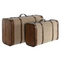 Miniatyrbild 1 av 5: Koffertset Home ESPRIT Brun Beige Polyester Trä 60 x 37 x 24 cm