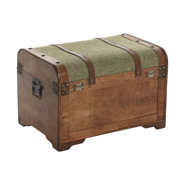 Kistesett Home ESPRIT Grønn Flerfarget Tre Læret Tropisk 60 x 43,5 x 42 cm (3 enheter)