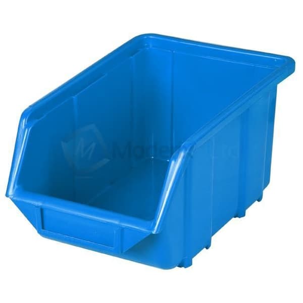 1 x Eco Medium Blue Storage Bin Plast Bins 155x240x125