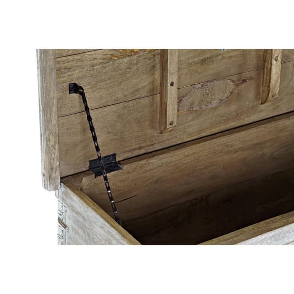 Kiste DKD Home Decor 88 x 40 x 45 cm Hvid Kobber Mangotræ