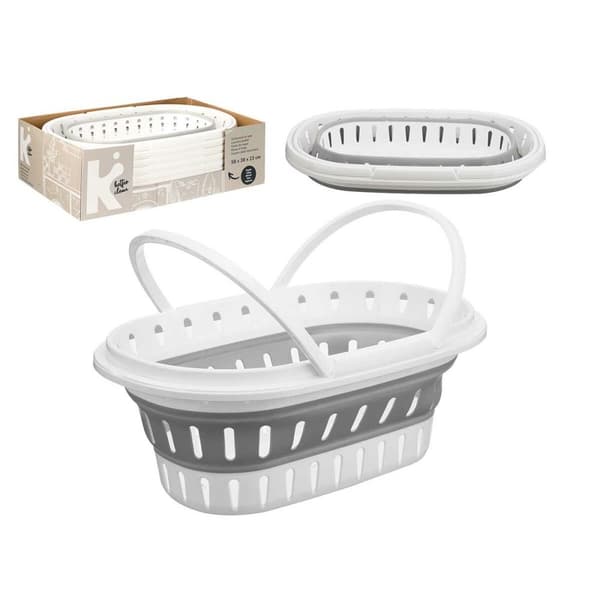 Sammenfoldelig tøjkurv CC19200(53) polypropylen TPR 58 x 23 x 38 cm Foldbar (6 enheder)