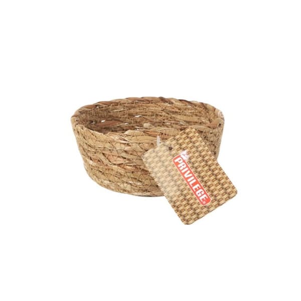 Multifunktionell korg Privilege   Brun vide Rund ø 12 x 5 cm (36 antal)
