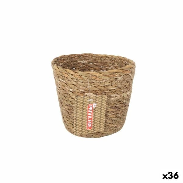 Multibrug kurv Privilege   Brun flet Cirkulær ø 12 x 11 cm (36 Enheder)