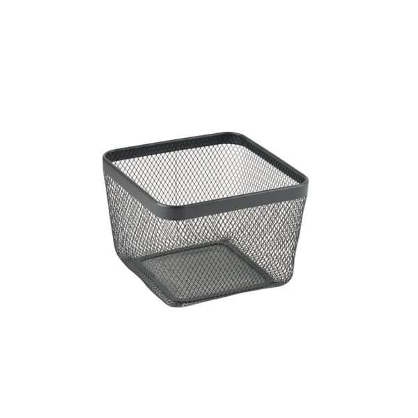 Monikäyttöinen kori Confortime Musta Metalli 24,5 x 24,5 x 17 cm (8 osaa)