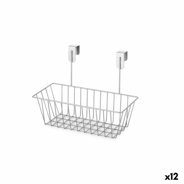 Multibrug kurv Confortime Grå Metal 28 x 15 x 21 cm (12 enheder)