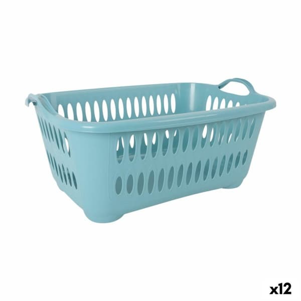 Vasketøjskurv Tontarelli Cover line Blå Plastik 62,5 x 44,5 x 27,5 cm (12 enheder)