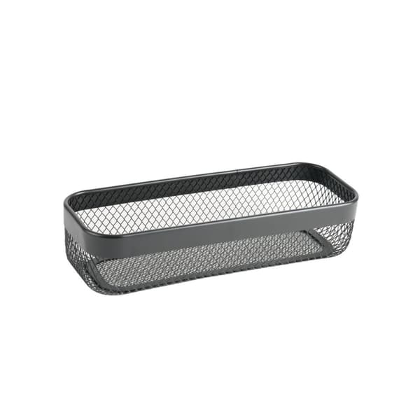 Multibrug kurv Confortime Sort Metal 30,5 x 11,5 x 7 cm (8 enheder)