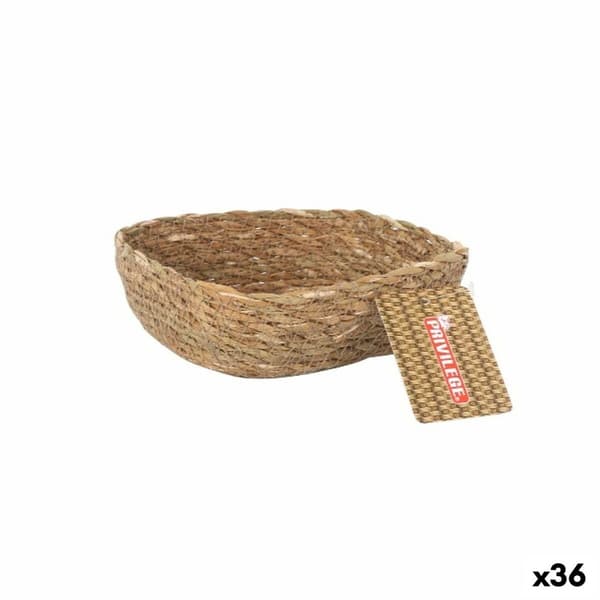Monikäyttöinen kori Privilege Ruskea korihuonekalut Suorakulmainen 13 x 10 x 5 cm (36 Osaa)