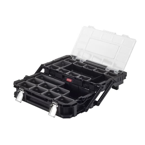 Organizer förvaringsbox många kassetter för Keter Connect Cantilever tillbehör 22 behållare