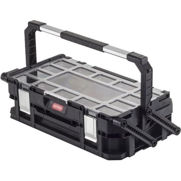 Organizer förvaringsbox många kassetter för Keter Connect Cantilever tillbehör 22 behållare