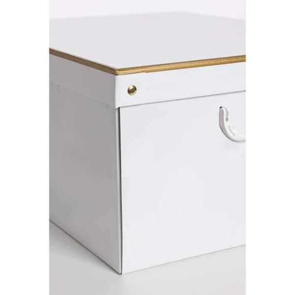 Set om 2 dofterande kartonglådor Lavatelli 39x50x24 cm Prickar