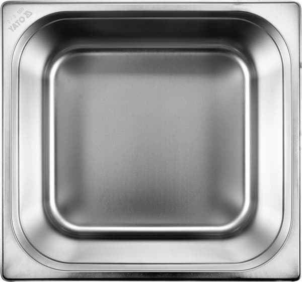 Ruostumattomasta teräksestä valmistettu gastronominen astia GN 2/3 150