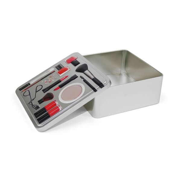 Allsidig låda Confortime Make-Up Metall 19,7 x 19,7 x 8 cm (12 antal)