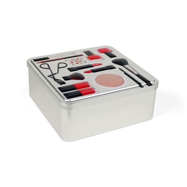 Allsidig låda Confortime Make-Up Metall 19,7 x 19,7 x 8 cm (12 antal)