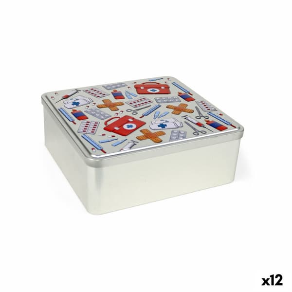 Monikäyttöinen laatikko Confortime Nurse Metalli 23,7 x 22,2 x 8,9 cm (12 osaa)