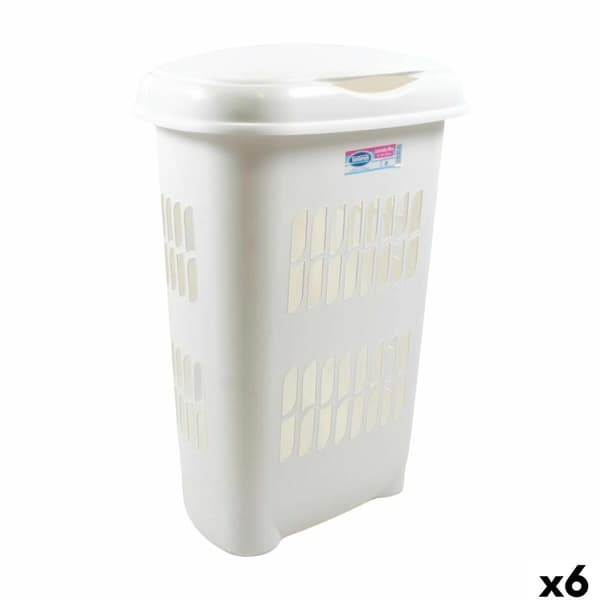 Spandbeholder Tontarelli Hvid 55 L 46 x 34 x 64 cm (6 enheder)
