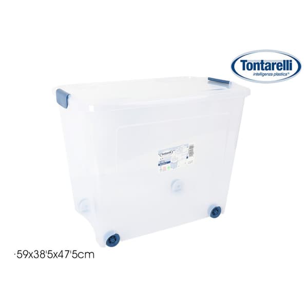 Opbevaringsboks med hjul Tontarelli 59 x 38'5 x 47'5 cm (4 enheder)