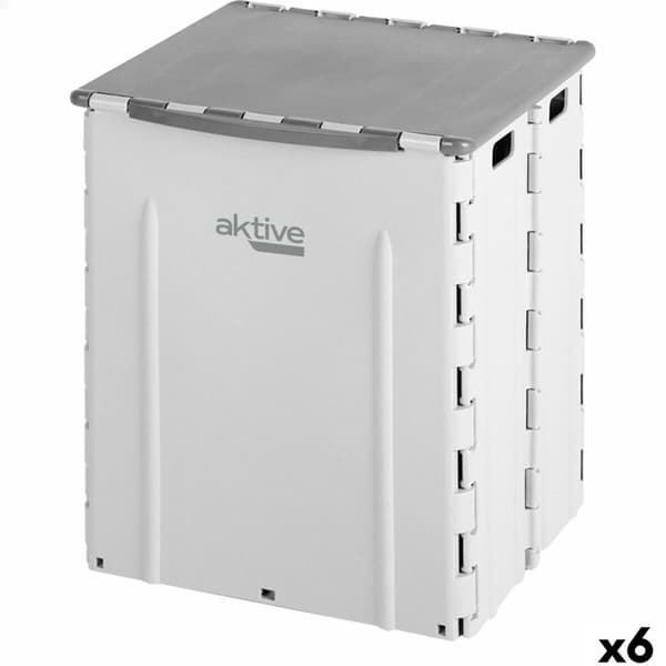 Skraldespand Aktive polypropylen TPR 31 x 38 x 27 cm (6 enheder)