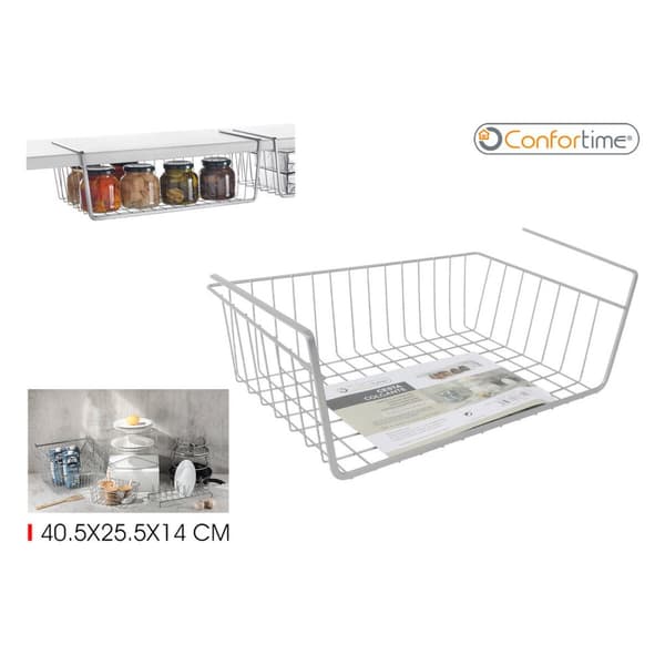 Korg för kökshylla Confortime 40,5 x 25,5 x 14 cm (12 antal)