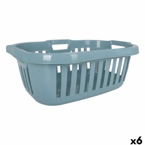 Tvättkorg Tontarelli Hipster Blå 50 L 66 x 44 x 25 cm (6 antal)