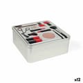 Pikkukuva 1 / 3: Monikäyttöinen laatikko Confortime Make-Up Metalli 19,7 x 19,7 x 8 cm (12 osaa)