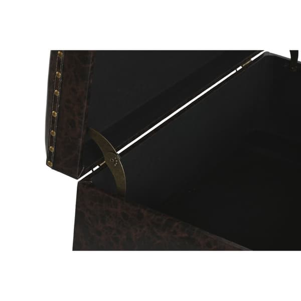 Arkkusetti Home ESPRIT Ruskea Monivärinen Polyuretaani Puu Vintage 70 x 40 x 45 cm (3 osaa)