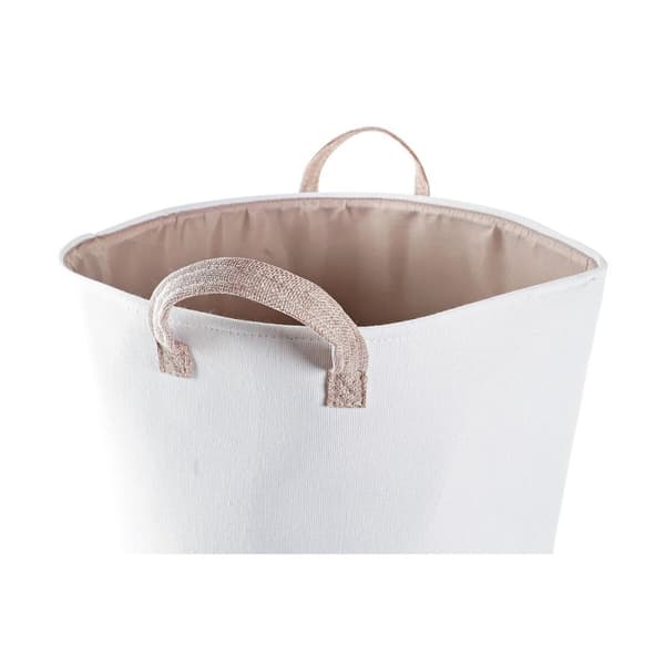 Vasketøjskurv DKD Home Decor Grå Pink Polyester (50 x 30 x 60 cm) (2 enheder)