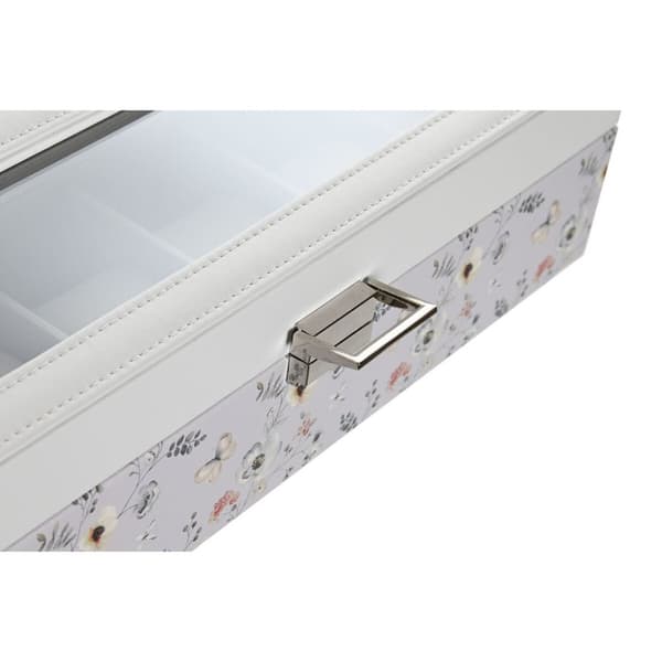 Æske til ure DKD Home Decor Blå Lyserød Krystal 33 x 11 x 9 cm (2 enheder)