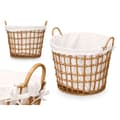 Miniatyrbillede 3 af 5: Kurv Kipit HX30561 Natur Polyester Klæde polypropylen Jern Plastik 50 % bomuld 50 x 43 x 44 cm (6 enheder)