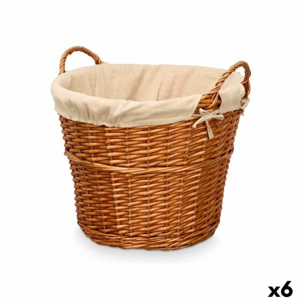Kurv Kipit HX31037 Natur Polyester flet Klæde 50 % bomuld 50 x 42 x 45 cm (6 enheder)