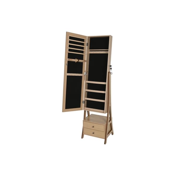 Smyckeskrin med ben Home ESPRIT Naturell Trä MDF 40 x 36 x 154 cm
