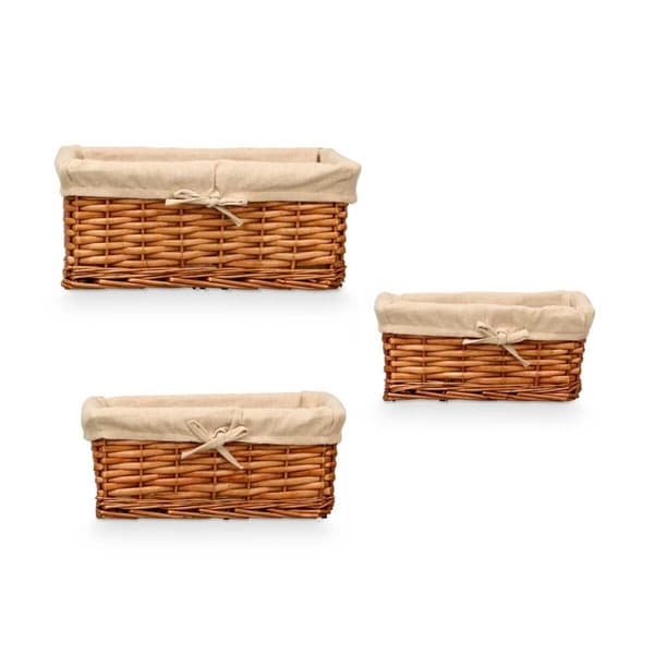 Korgset Kipit HX31033S/3 Naturell Polyester vide 50 % bomull 39 x 16,5 x 29 cm (6 antal)