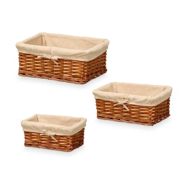 Korgset Kipit HX31033S/3 Naturell Polyester vide 50 % bomull 39 x 16,5 x 29 cm (6 antal)