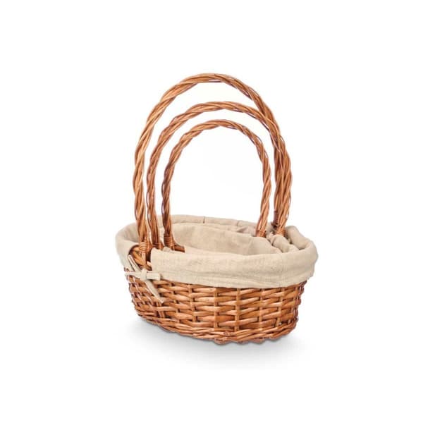 Korgset Kipit HX31275S/3 Naturell Polyester vide Tyg 50 % bomull 34 x 39,5 x 30 cm 34 x 40 x 30 cm (8 antal)