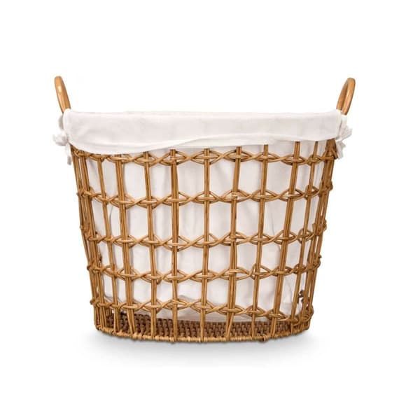 Kurv Kipit HX30561 Natur Polyester Klæde polypropylen Jern Plastik 50 % bomuld 47 x 41 x 44 cm 50 x 43 x 44 cm (6 enheder)