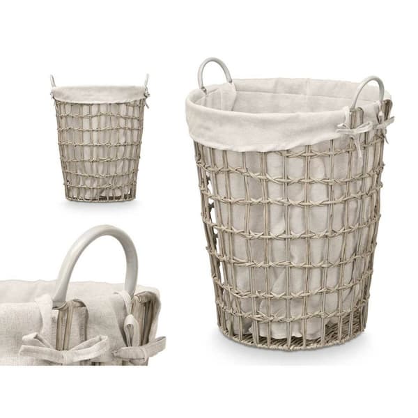 Kurv Kipit HX30550 Grå Polyester Klut polypropylen Jern Plast 50 % bomull 45 x 58 x 43 cm 46 x 59 x 43 cm (6 enheter)
