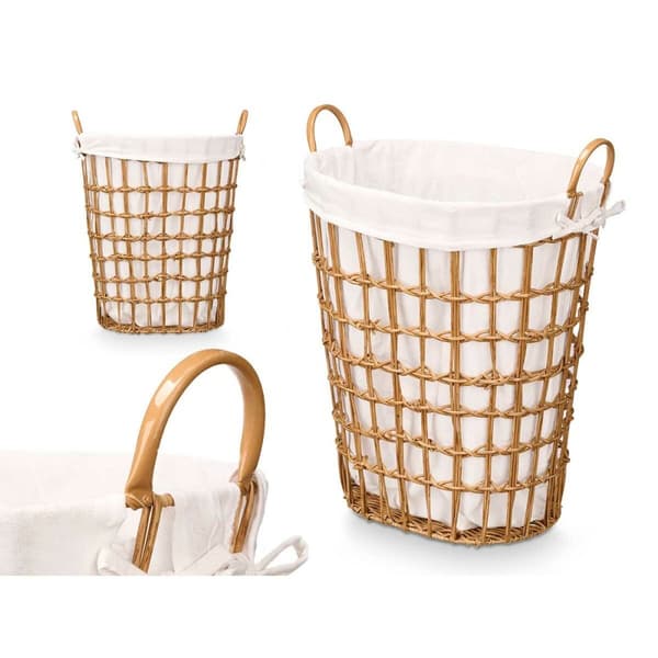 Kurv Kipit HX30555 Naturell Polyester Klut polypropylen Jern Plast 50 % bomull 48 x 58 x 34 cm 49 x 58 x 35 cm (6 enheter)