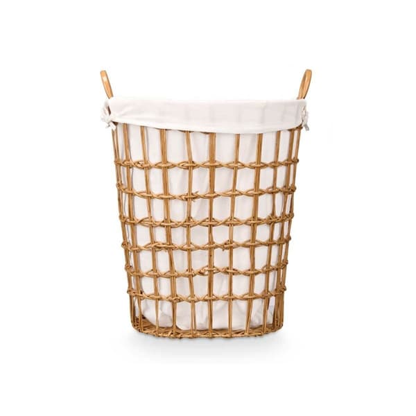 Kurv Kipit HX30555 Naturell Polyester Klut polypropylen Jern Plast 50 % bomull 48 x 58 x 34 cm 49 x 58 x 35 cm (6 enheter)