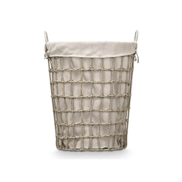 Kurv Kipit HX30553 Grå Polyester Klut polypropylen Jern Plast 50 % bomull 48 x 58 x 34 cm 49 x 58 x 35 cm (6 enheter)