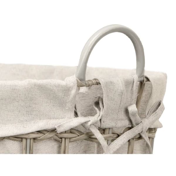 Kurv Kipit HX30553 Grå Polyester Klut polypropylen Jern Plast 50 % bomull 48 x 58 x 34 cm 49 x 58 x 35 cm (6 enheter)